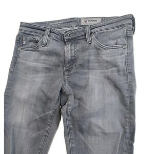 AG Adriano Goldschmied Jeans Womens 26R Legging Ankle Super Skinny Gray Low Rise